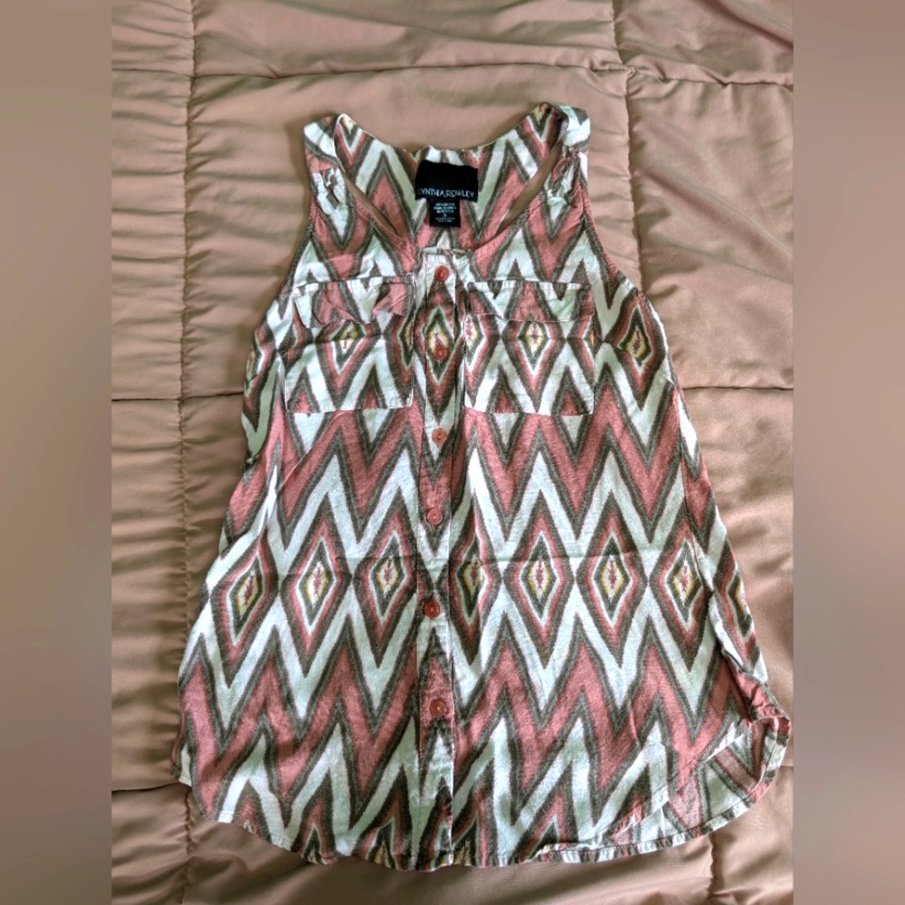 Tribal Print Tank Top